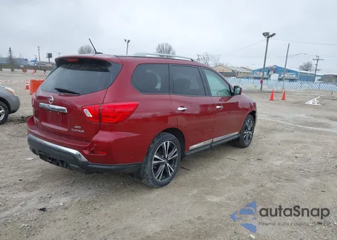 2018 Nissan Pathfinder Platinum from USA, damaged, VIN 5N1DR2MM4JC608728